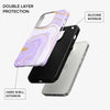 Purple Gold Marble iPhone Case - iPhone 13 Mini