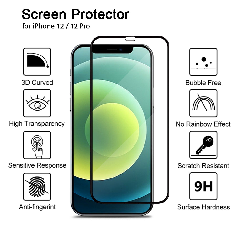 Tempered Glass Screen Protector for iPhone 12 Pro Max (2 pack) - iPhone 12 Pro Max
