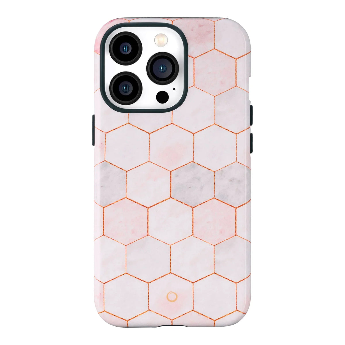 Hexagon Rose Marble iPhone Case - Select a Device