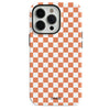 Peach Checkerboard iPhone Case - iPhone 12 Pro