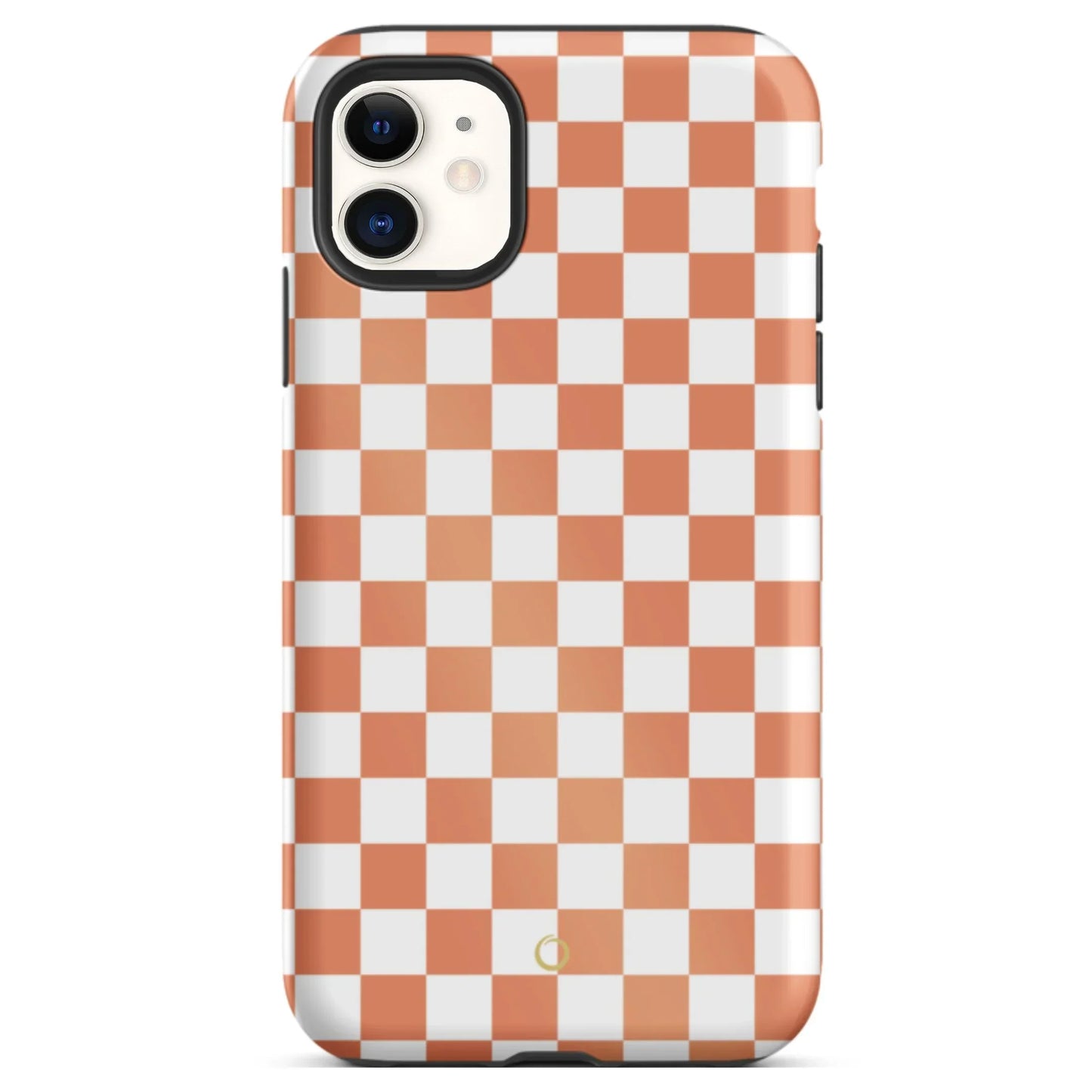 Peach Checkerboard iPhone Case
