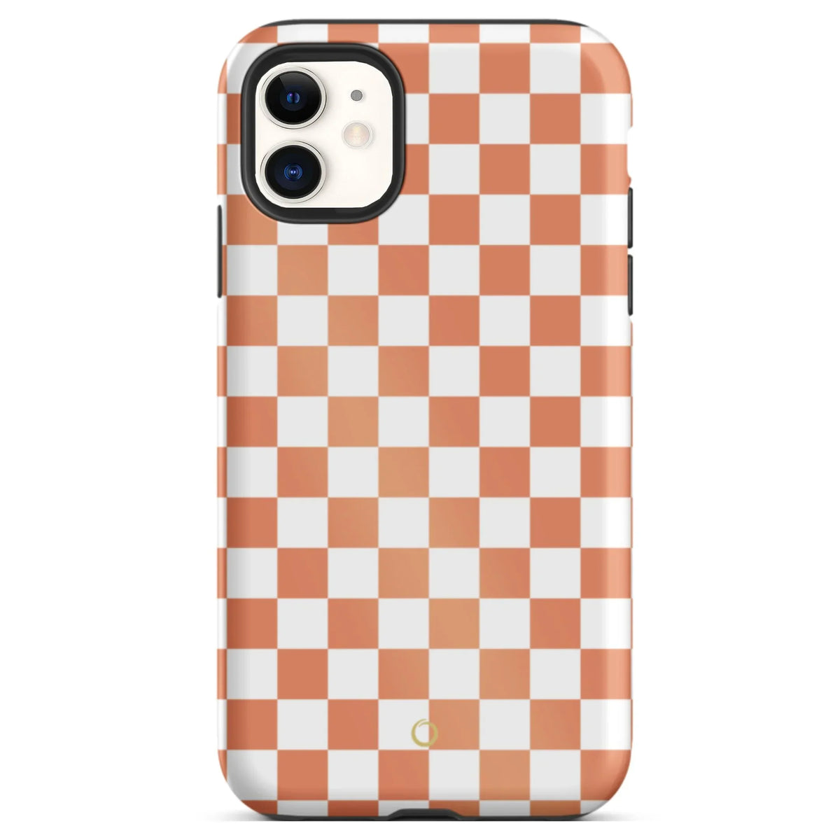 Peach Checkerboard iPhone Case - Peach Checkerboard iPhone Case