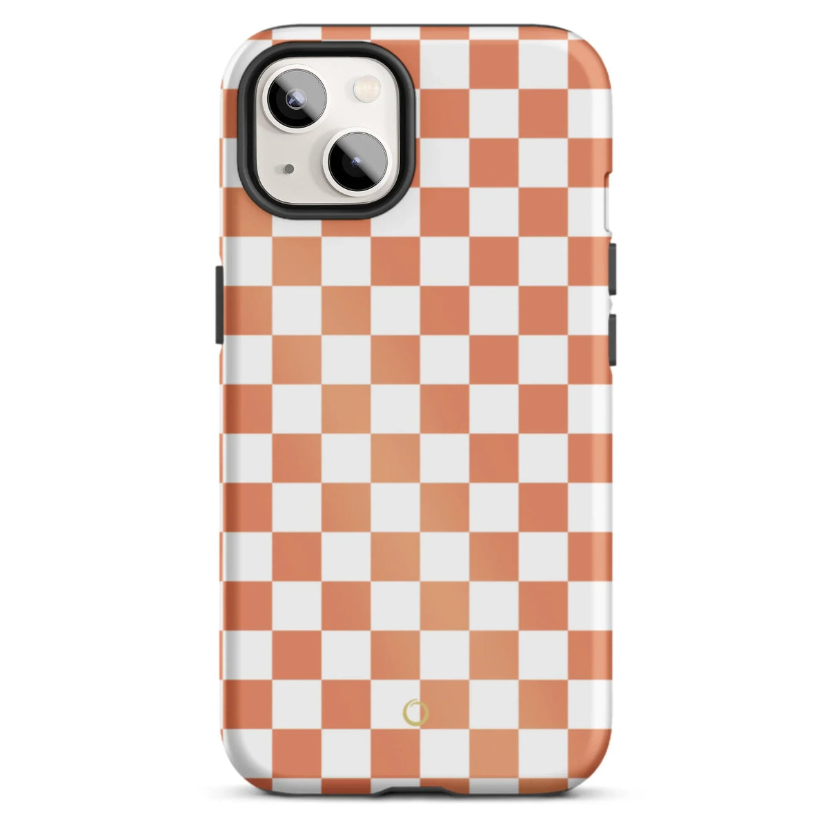 Peach Checkerboard iPhone Case - Peach Checkerboard iPhone Case