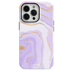 Purple Gold Marble iPhone Case