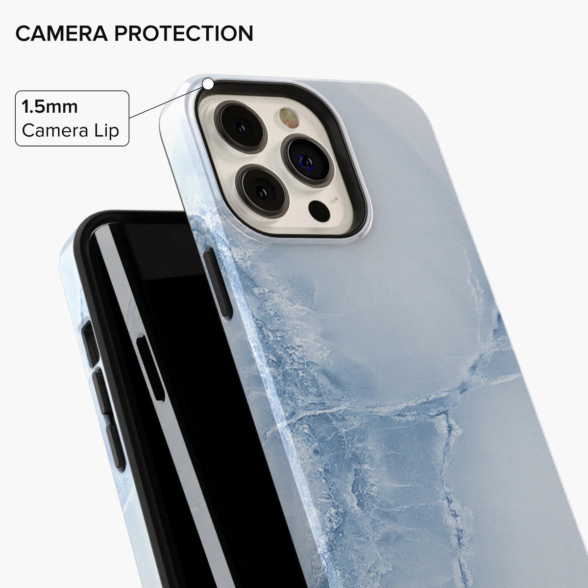 Arctic Marble iPhone Case - iPhone 15 Plus