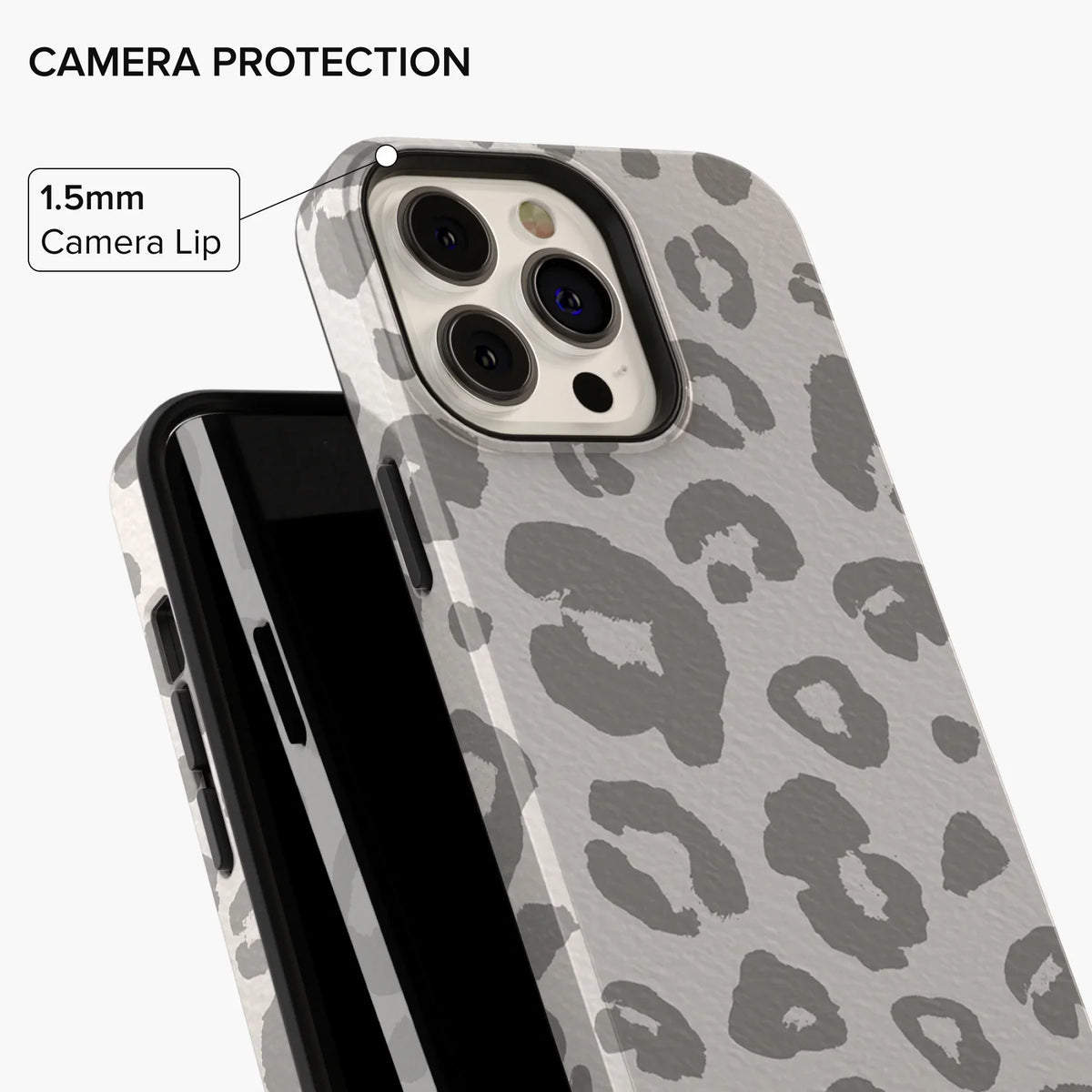 Grey Leopard iPhone Case - iPhone 13 Pro