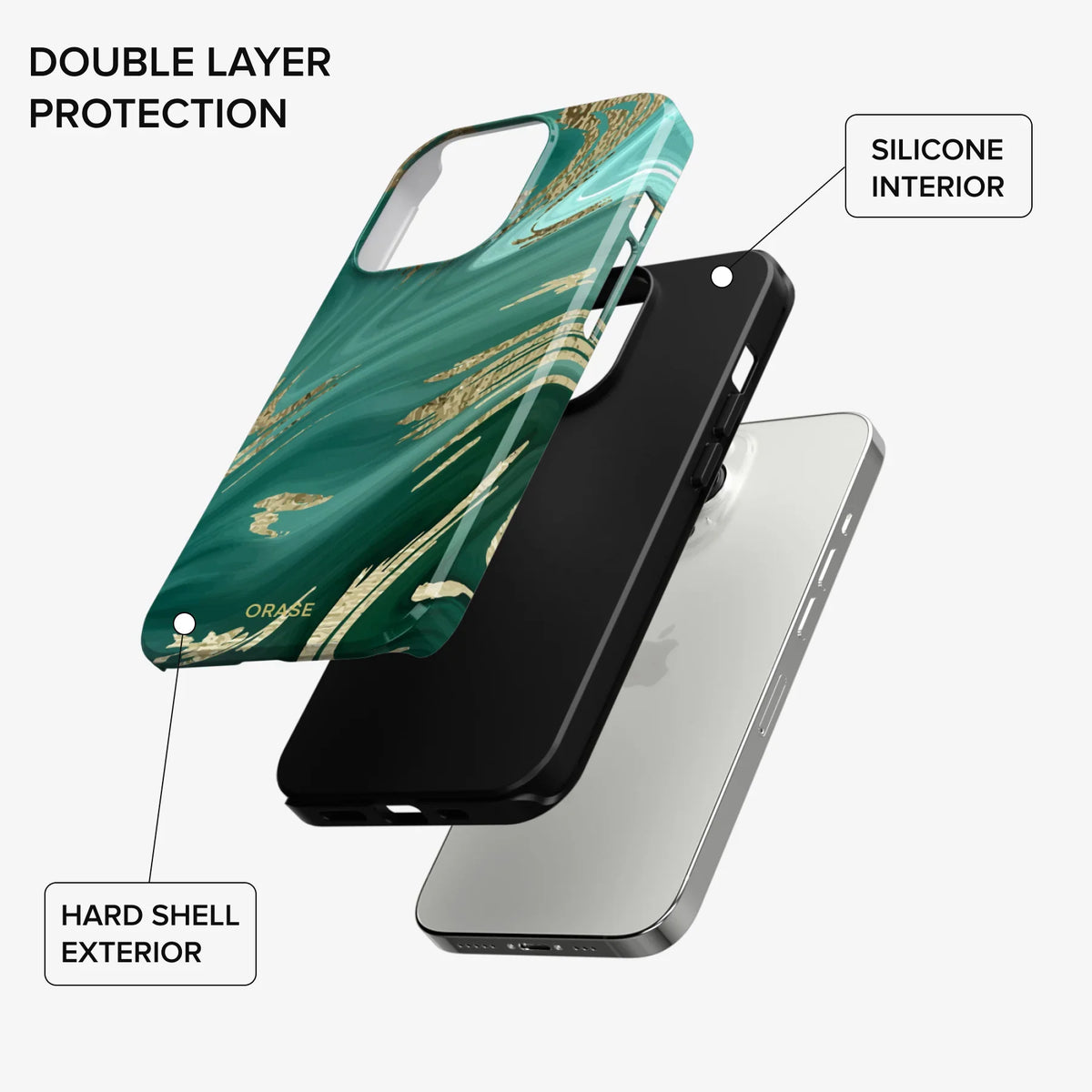 Forest Green Marble iPhone Case - iPhone 13 Pro Max