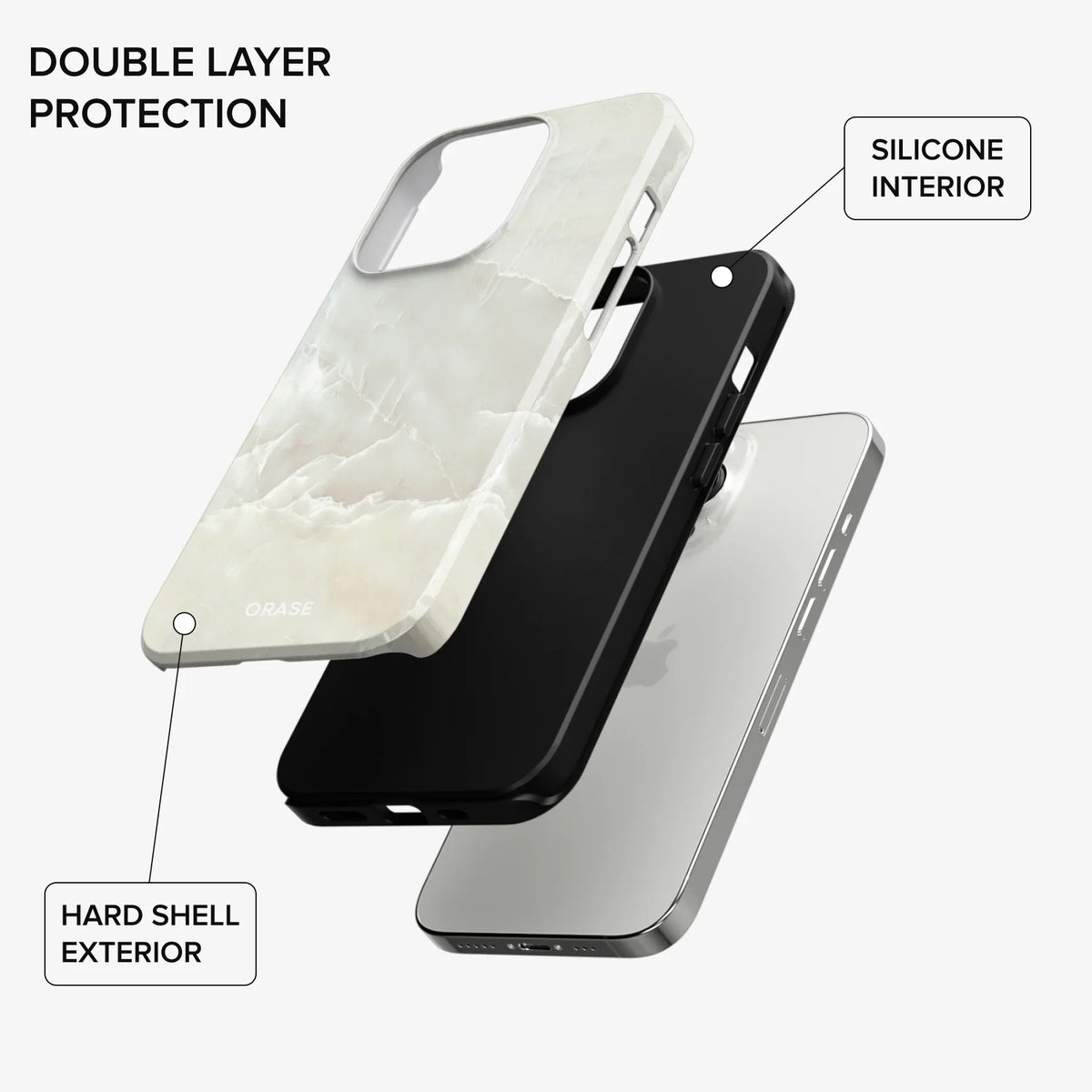 Ivory Marble iPhone Case - Select a Device