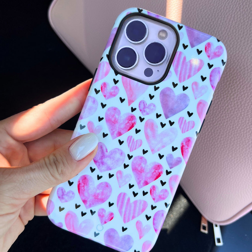 Blushing Hearts iPhone 14 Pro Case