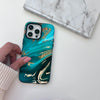 Forest Green Marble iPhone Case - iPhone 14 Pro