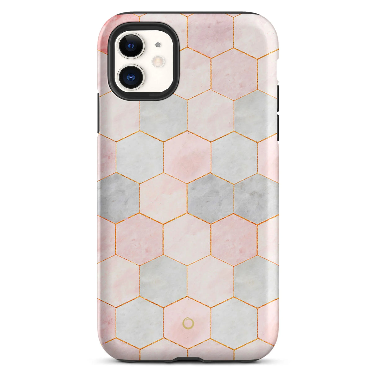 Hexagon Rose Marble iPhone 11 Case