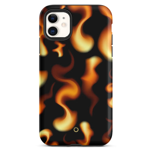 Groovy Orange Flame iPhone 11 Case