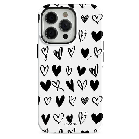 Love Vibes Hearts iPhone Case