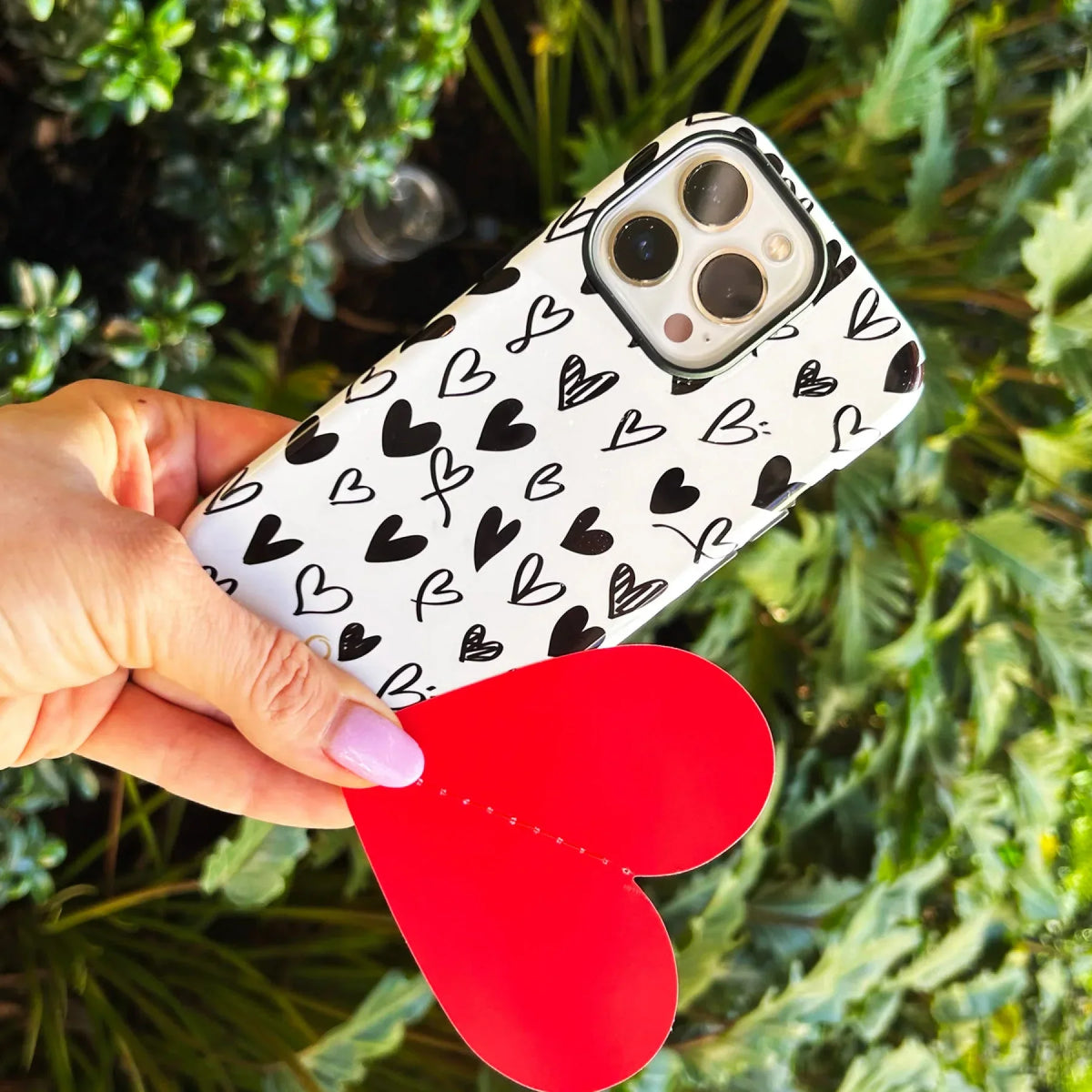 Love Vibes Hearts iPhone Case - iPhone 14 Pro