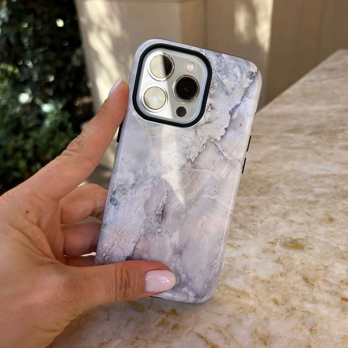 Marine Blue Marble iPhone Case - iPhone 15 Pro