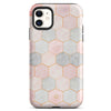 Hexagon Rose Marble iPhone Case - iPhone 12 Mini