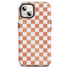 Peach Checkerboard iPhone Case - iPhone 14 Plus