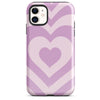 Purple Heartbeat iPhone Case - iPhone 12