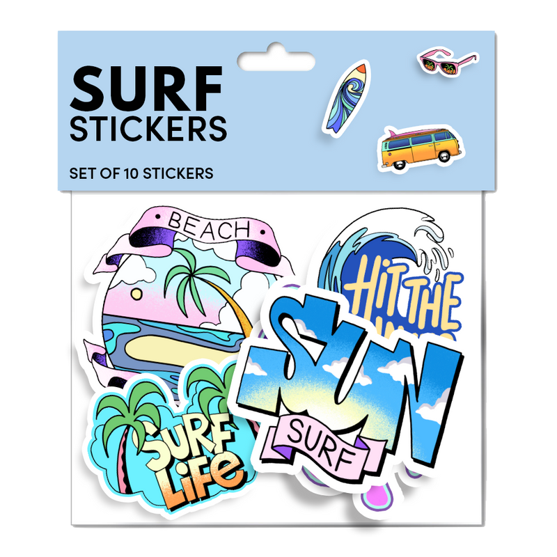 Ultra Clear Case & Surf Stickers (10 pack) iPhone 15 Plus