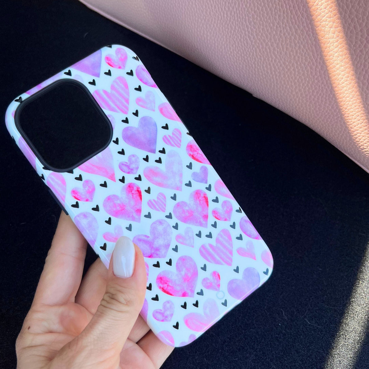 Blushing Hearts iPhone 15 Pro Max Case