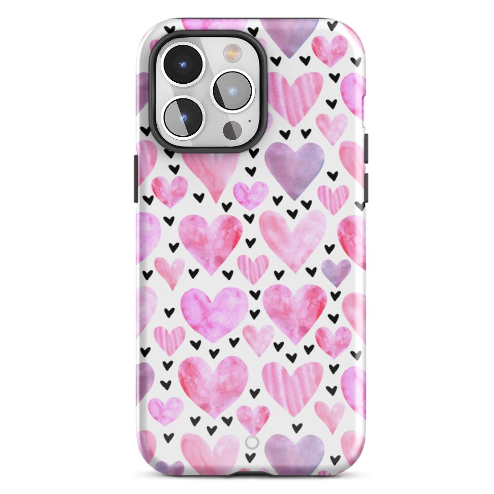 Blushing Hearts iPhone 15 Pro Max Case