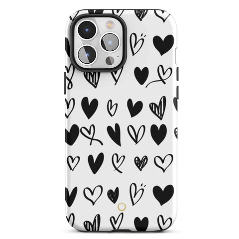 Love Vibes Hearts iPhone 15 Pro Max Case