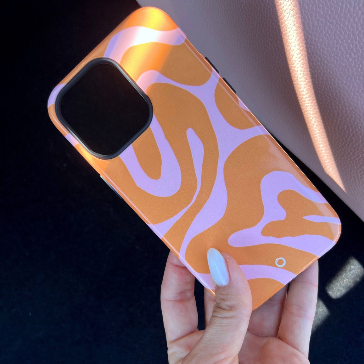 Orange Swirl iPhone Case - iPhone 15 Plus