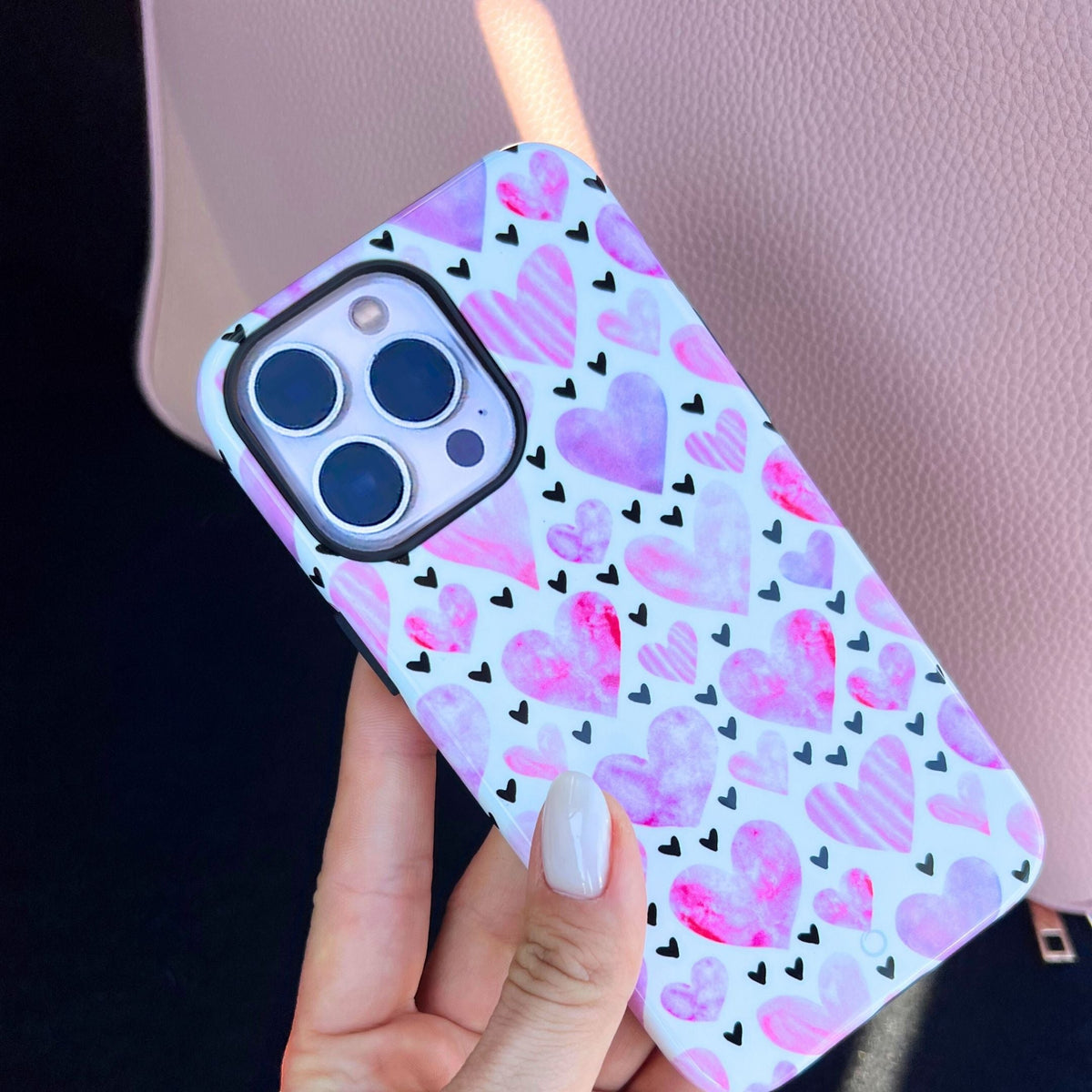 Blushing Hearts iPhone Case - iPhone 15 Pro Max