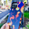 Groovy Orange Flame iPhone Case - iPhone 14 Pro