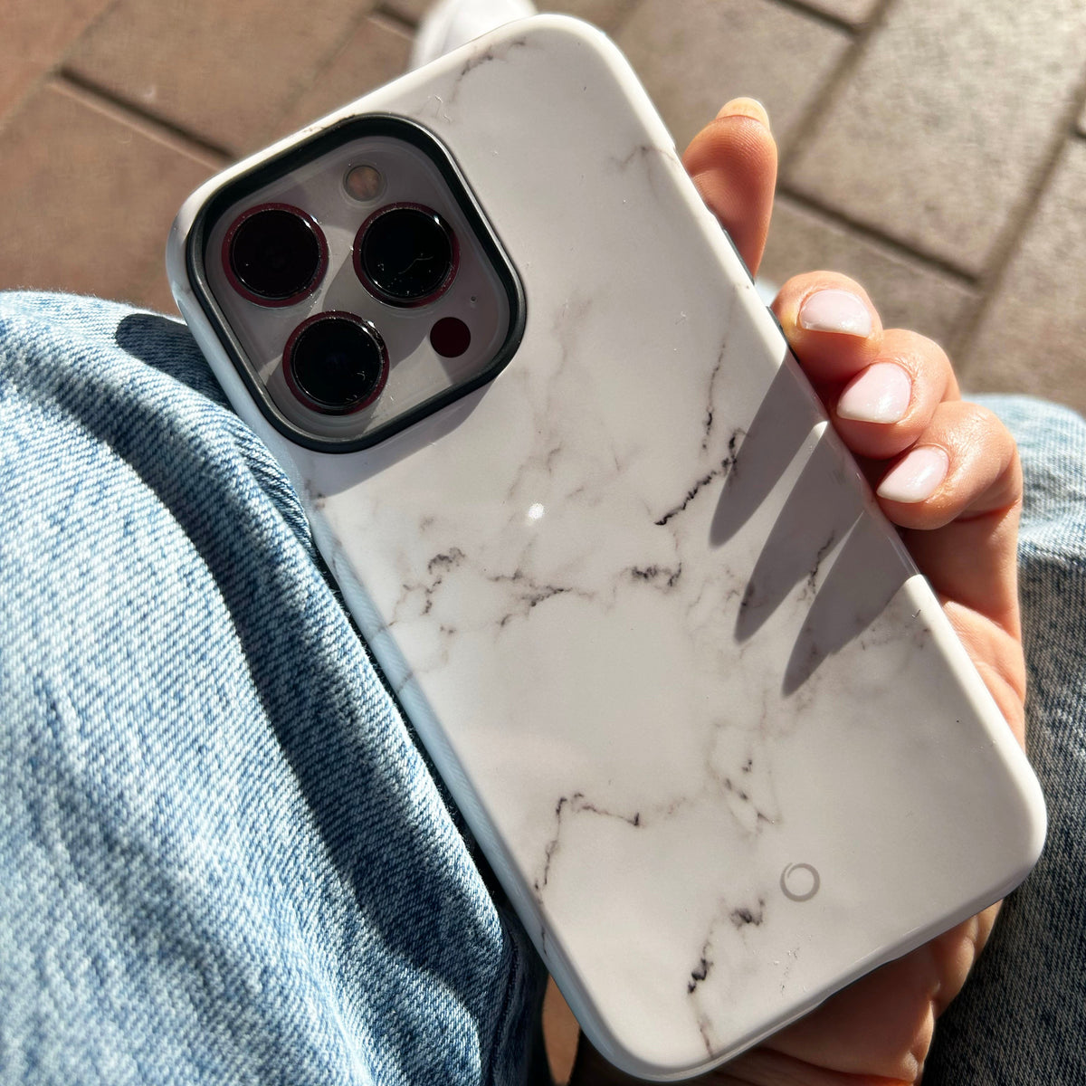 White Marble iPhone Case - iPhone 15 Pro