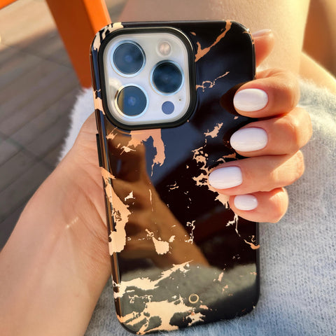 Black Marble iPhone 13 Pro Max Case