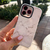White Marble iPhone Case - iPhone 15 Plus