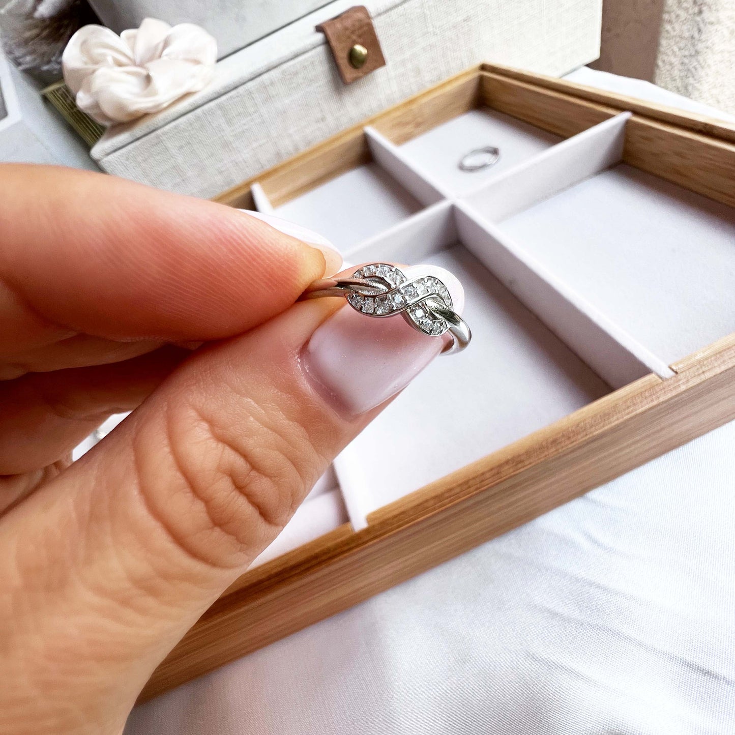 Eternity Silver Ring Size 6