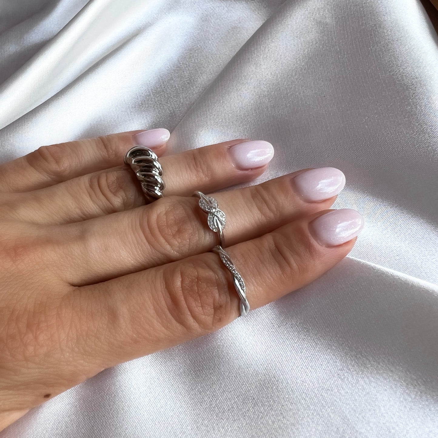 Eternity Silver Ring Size 6