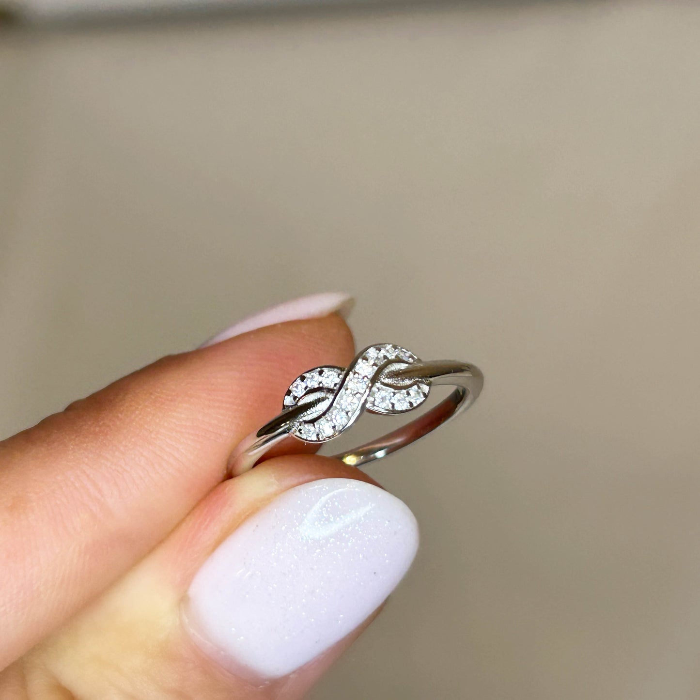 Eternity Silver Ring Size 6