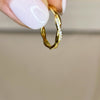 Wavy Golden Ring Size 7