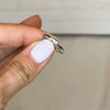 Wavy Silver Ring Size 6