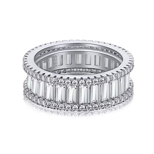 Radiant Silver Ring Size 7