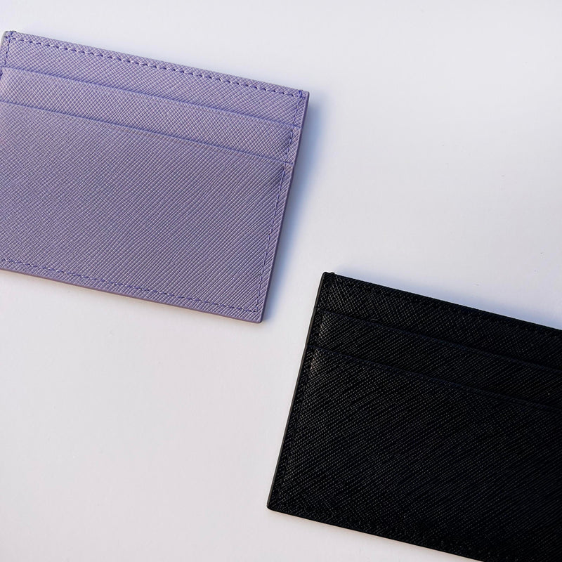 Purple Leather Cardholder