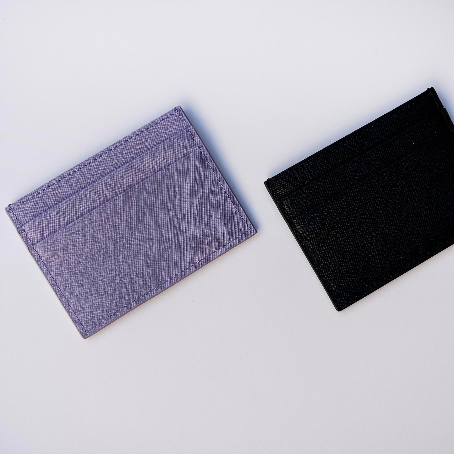Purple Leather Cardholder