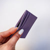 Purple Leather Cardholder - Purple Leather Cardholder